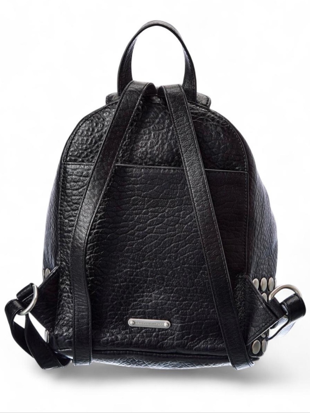 Rebecca Minkoff Studded Medium Pebble Leather Backpack - Picture 2 of 6